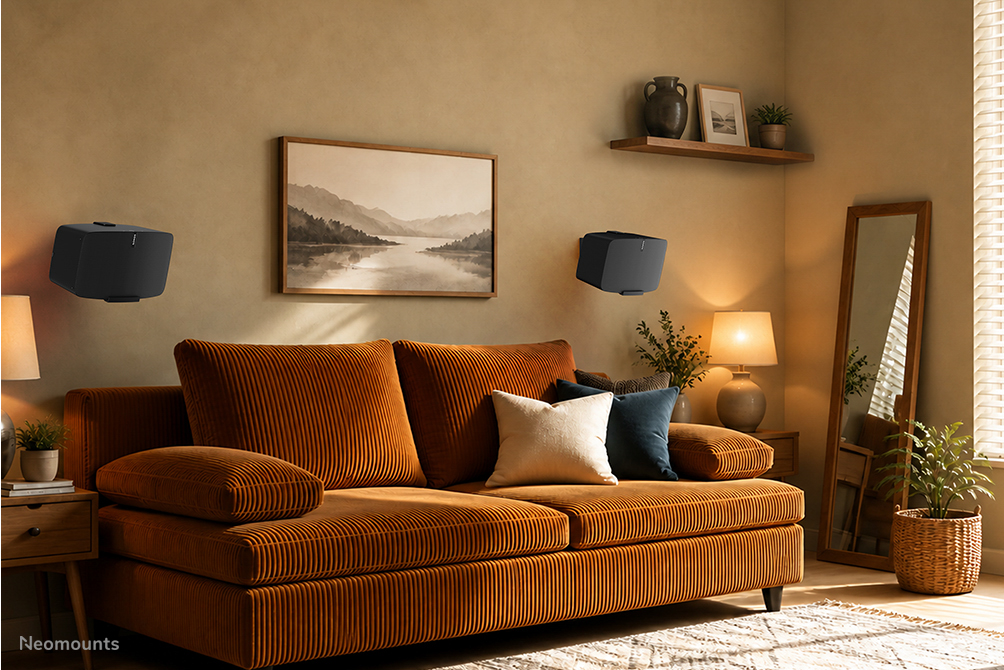 Neomounts WL35-725BL1 Muurbeugel voor Sonos PLAY:5 & Five - draai- en kantelbaar - zwart